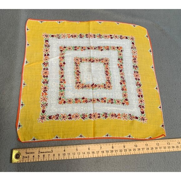 Vintage Handkerchief Collection Mix of Floral Patterns & Embroidered Designs - Picture 2 of 13
